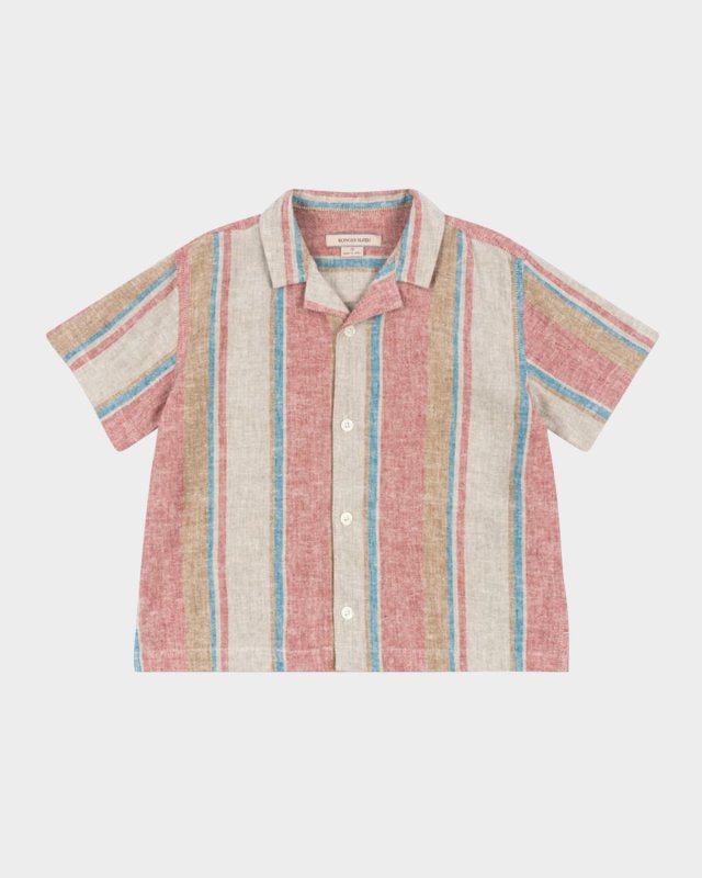 Boy's Venice Stripe Button Down Shirt, Size 9M-6
